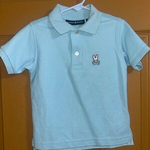 Psycho Bunny Sky Blue Kids Polo Shirt